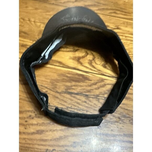 Autographed/signed JENNIE FINCH Visor Hat.  Black - Picture 5 of 6